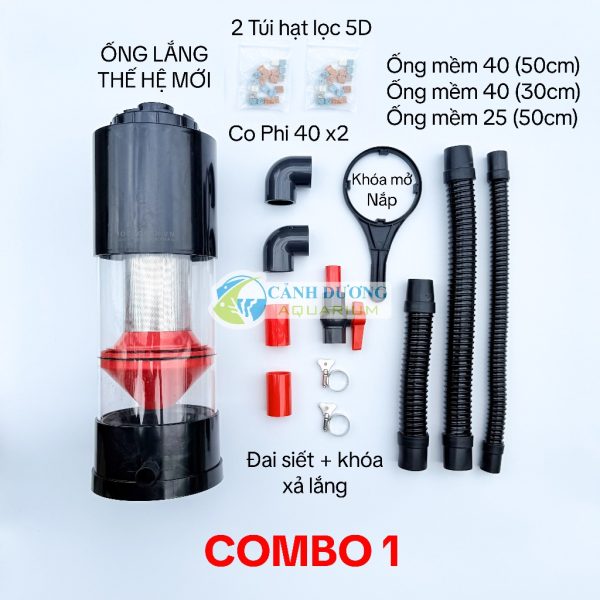 Đen COMBO1 Ra Ống 40