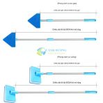 Cây chùi vệ sinh hồ cá - Xoay 360 độ - Chiều dài thay đổi được 55-95 cm - Ảnh 7